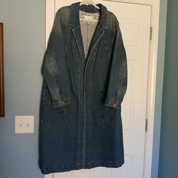 Anthroplogie Peggy Denim Duster Jacket - Picture 6 of 15